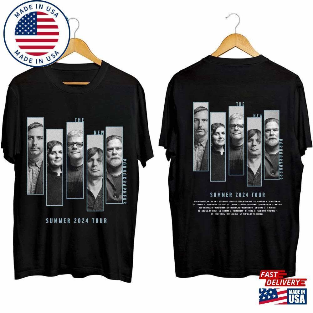 The New Pornographers Tour Shirt Band Fan T-Shirt 2 Sided